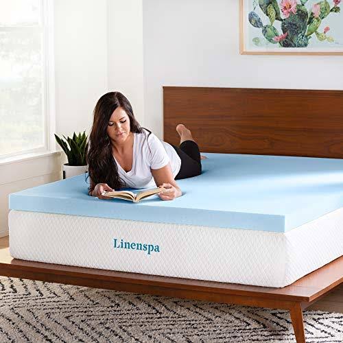 Linenspa 3 inch Gel Infused Memory Foam Mattress Topper - Twin XL