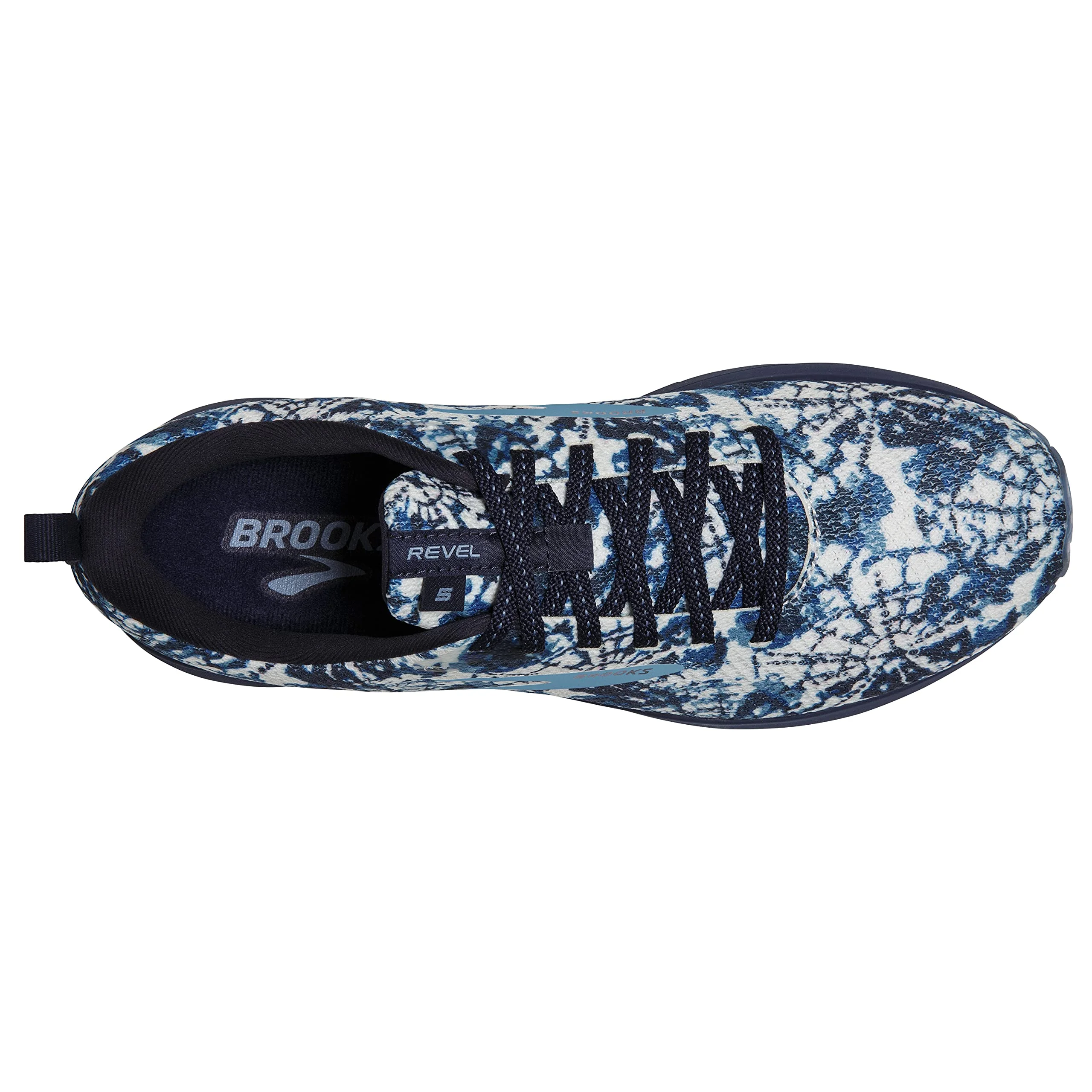 Brooks Revel 5 White/Peacoat/Blue Shadow 10 D (M)