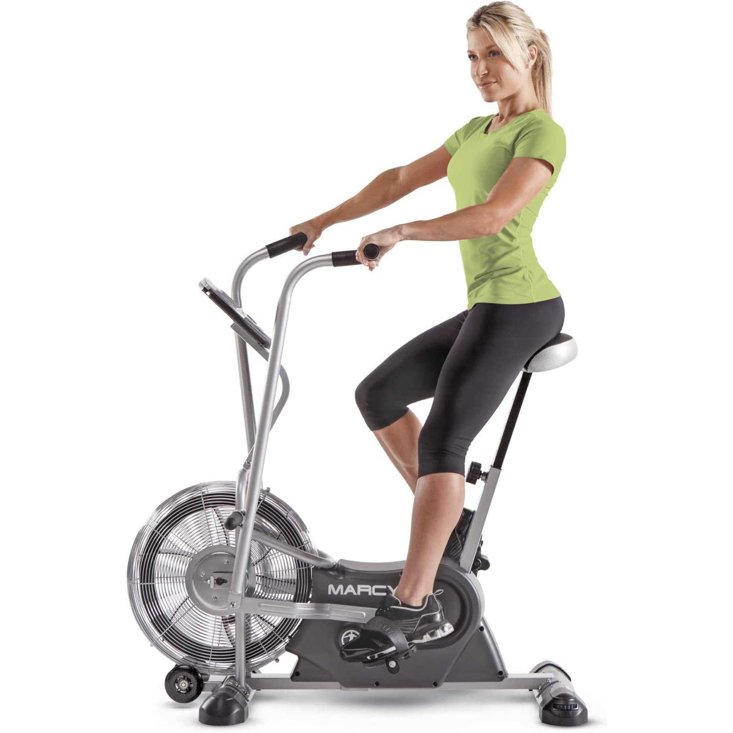 Marcy Exercise Upright Fan Bike for Cardio Training and Workout Air-1 - Sports Supplies Online Store