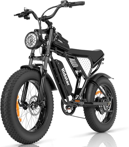 Electric Bike for Adults, 1000/2000W, 25/30/37MPH,48V-52V, 20AH,40AH Battery, Max 50-180 Miles Electric Motorcycle, 20" Fat Tire Dirt Bike