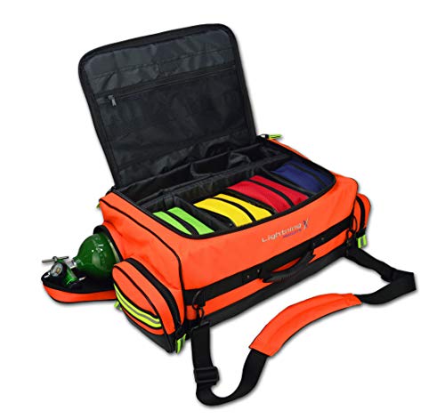 Lightning X Products Lightning X Jumbo Medic First Responder EMT Trauma Bag Stocked First Aid Trauma Fill Kit D Blue 1.0 Count