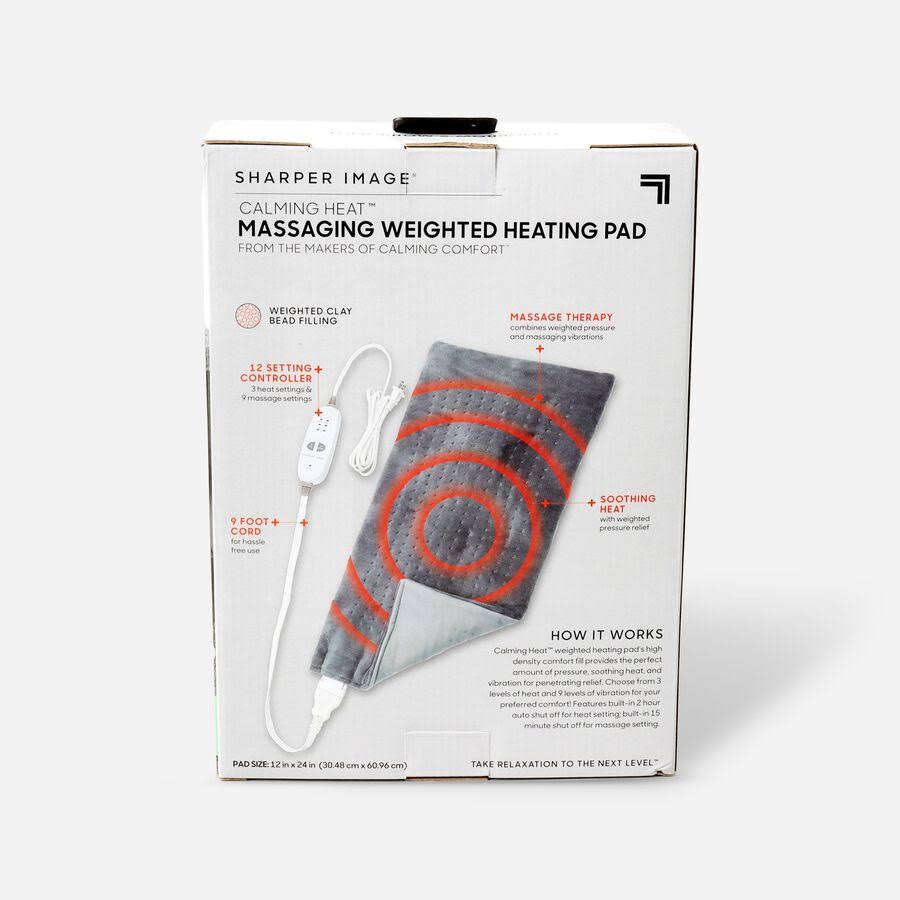 Sharper Image Calming Heat Massaging Weighted HEATING Pad