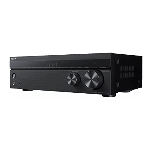 Sony STRDH590 5.2-Channel Home Theater AV Receiver with SS-CS5M2 Bookshelf Speakers (Pair) and Accessories Bundle (5 Items)