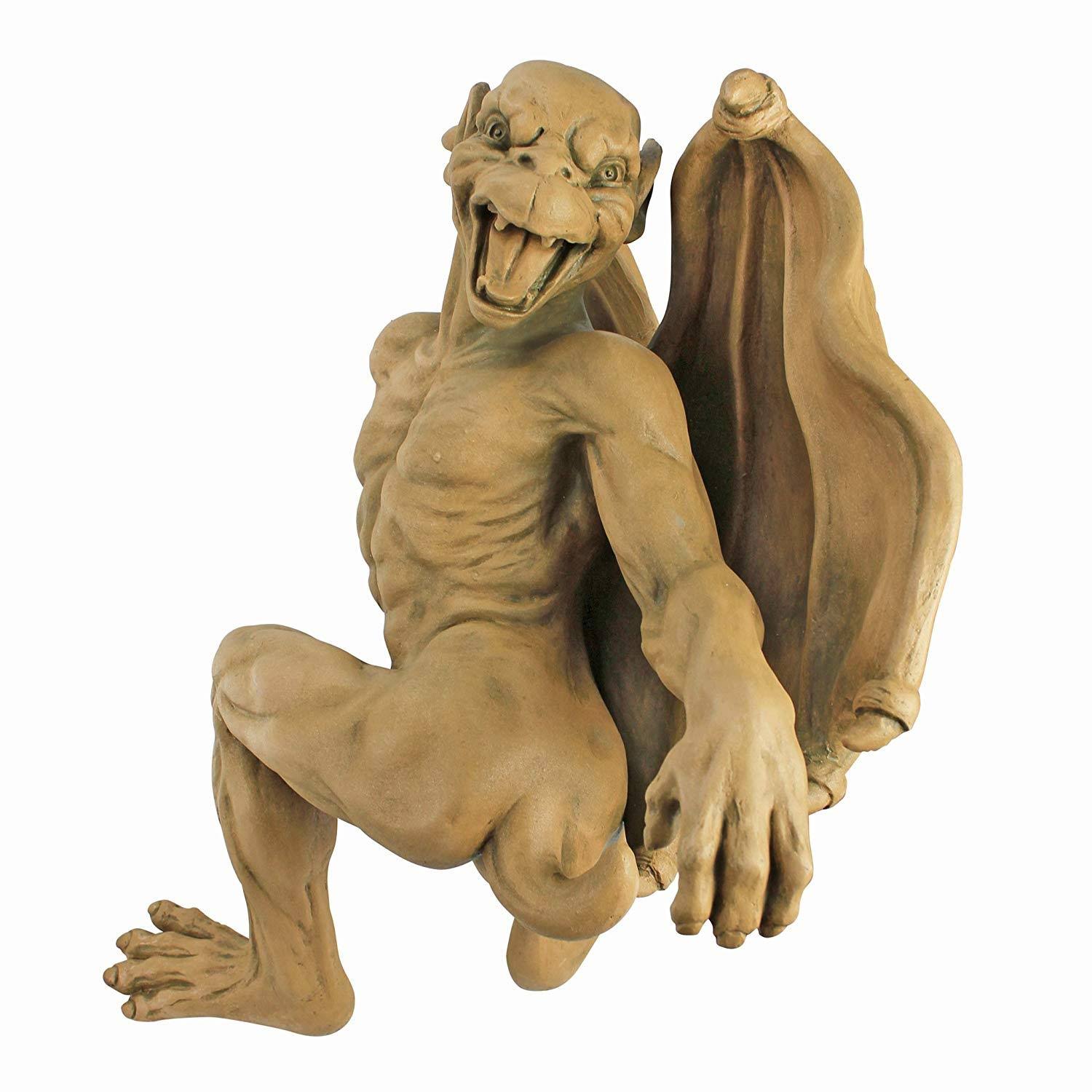 Design Toscano Gaston The Climbing Gothic Gargoyle Statue: Medium