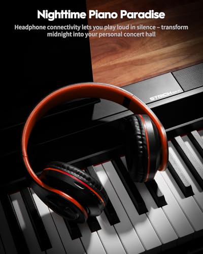 STRICH Digital Piano 88 Key Full Size Weighted Keyboard, Hammer-Action Portable Electric Piano For Beginner Adults, Bundle With Sustain Pedal