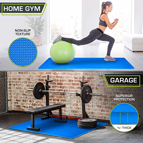 ProsourceFit Extra Thick Puzzle Exercise Mat , EVA Foam Interlocking Tiles for Protective, Cushioned Workout Flooring for Home and Gym Equipment