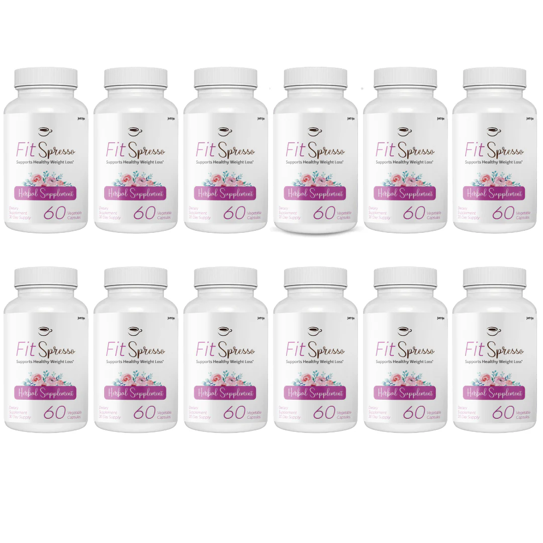 Fitspresso Healthy Weight Loss Support Supplement Pills - 12 Bottles - Kansas Nuitrition - HNZSDS