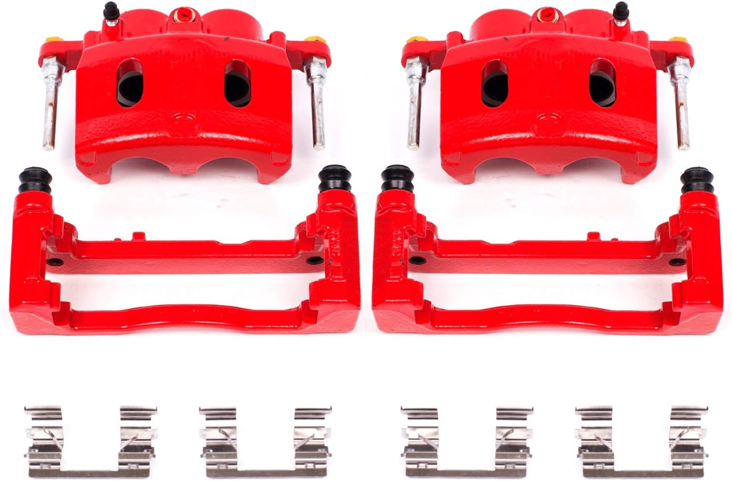 Power Stop S4918A Performance Powder Coated Brake Caliper Set For Chevy, GMC, Cadillac