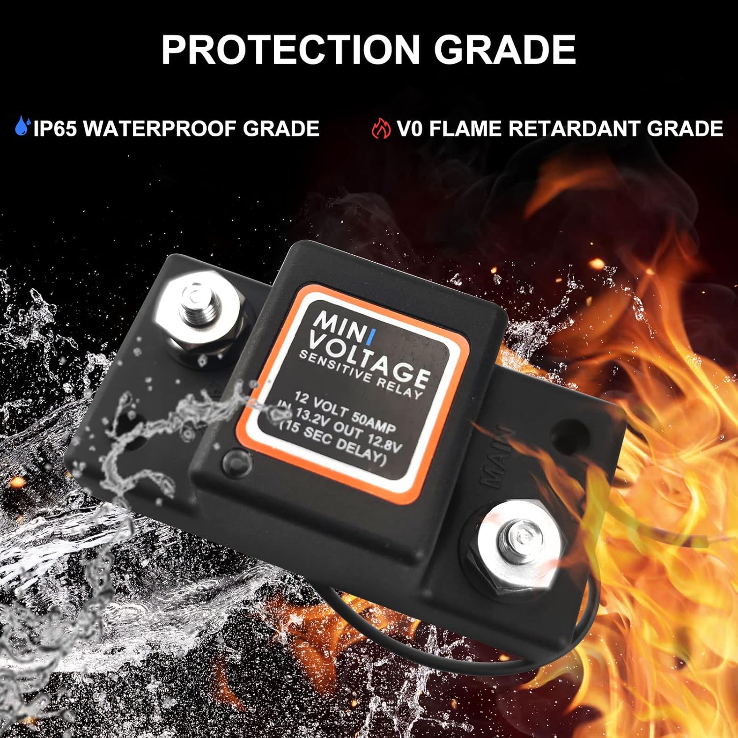 Dual Battery Isolator 12V 140Amp, Voltage Sensitive Relay VSR