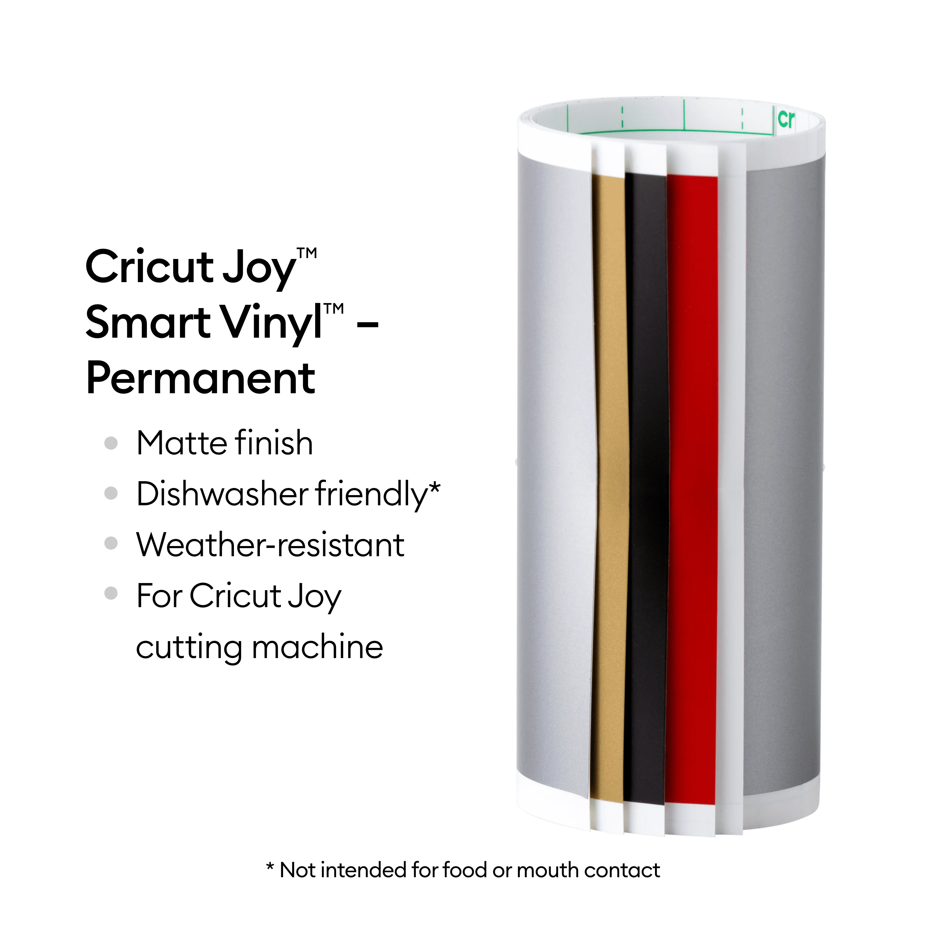 Cricut Joy Smart Machine with DIY Vinyl Decal Sampler & Essential Tools Starter Bundle