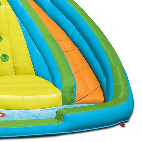 Little Tikes Rocky Mountain River Race Inflatable Slide Bouncer Multicolor, 161.00''L x 169.00''W x 103.00''