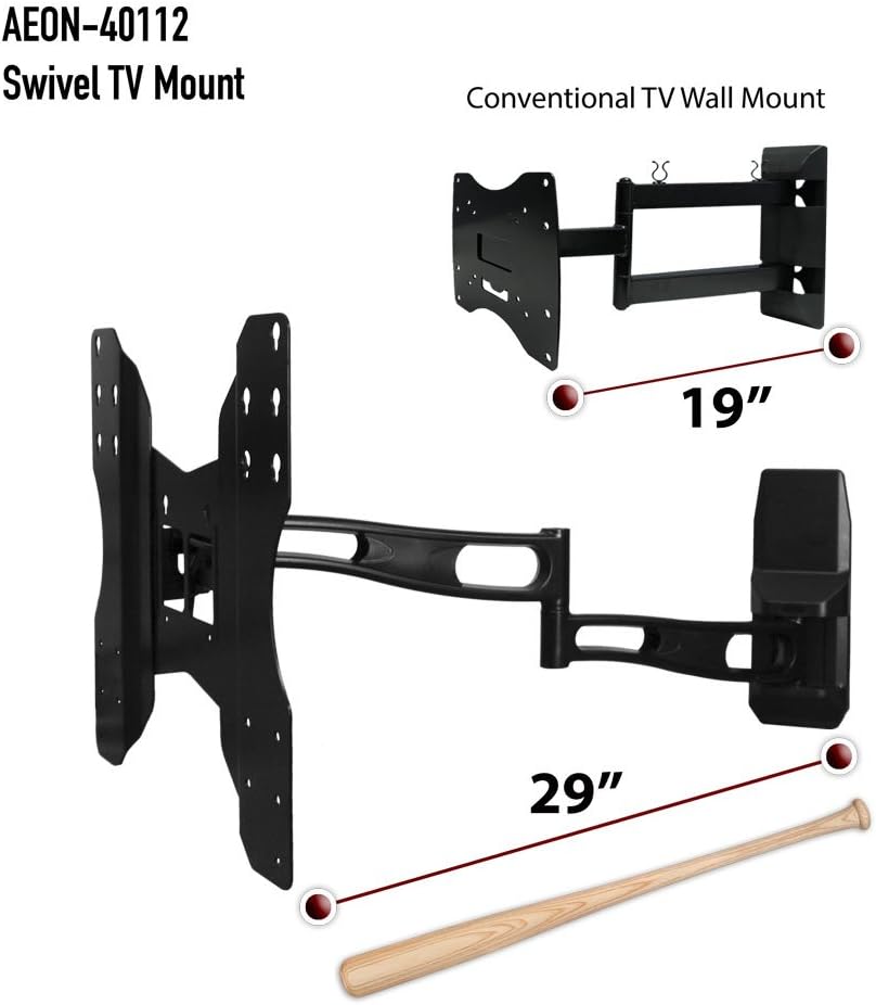 Full Motion Wall Mount with 29-Inch Extension for 32 to 65-Inch TV
