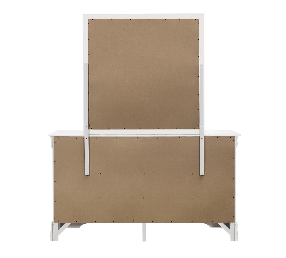 Coaster Louis Philippe Traditional 6-Drawer Wood Dresser in White