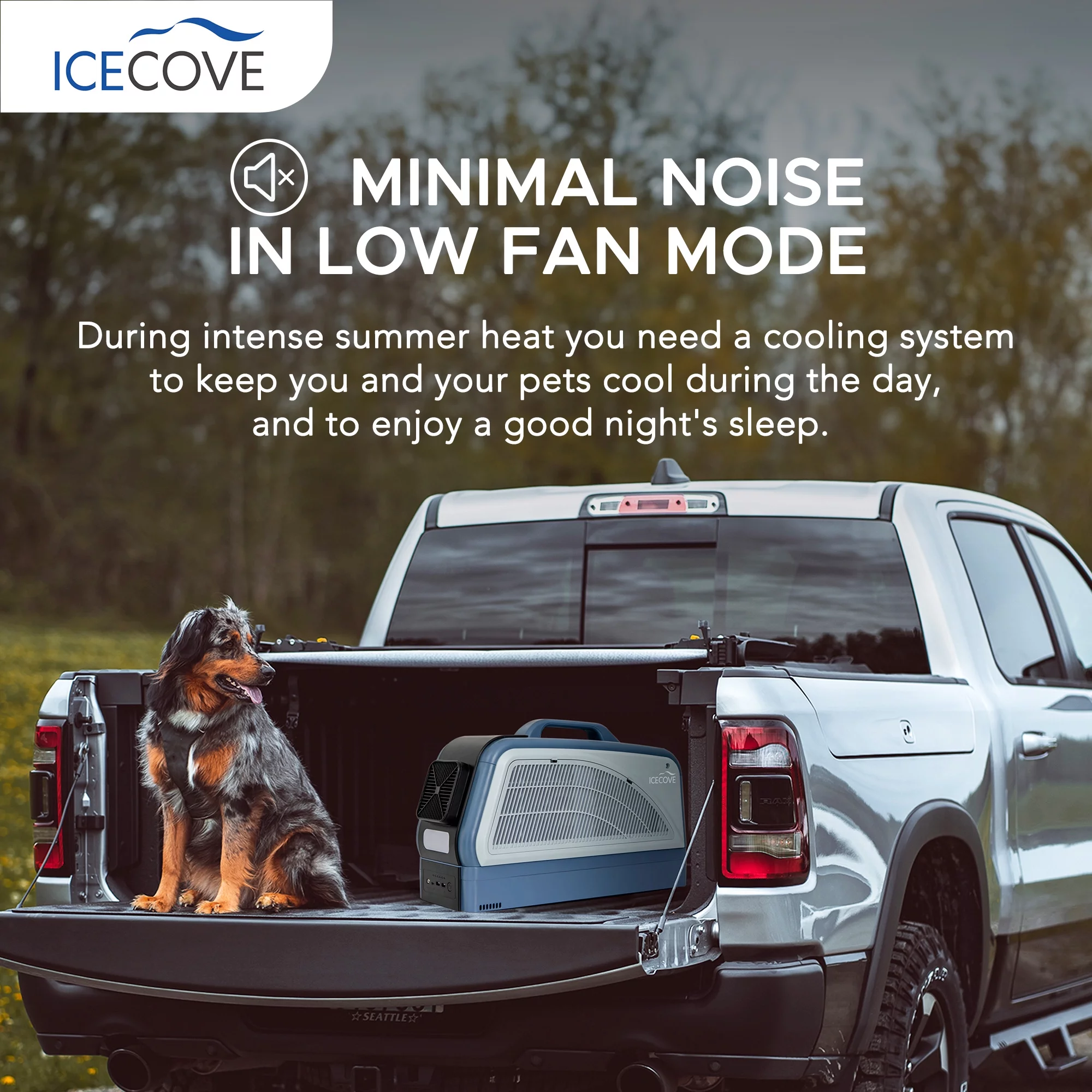 Sunjoy Portable Air Conditioner, Indoor/Outdoor AC Unit 2500 BTU, Car Conditioner, Camping, Without Battery, Blue