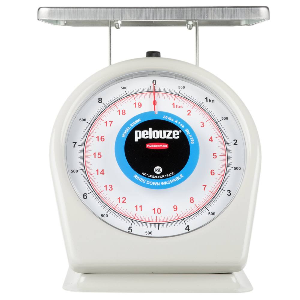 Rubbermaid FG820BW 20 lb / 9kg Dial Portion Scale