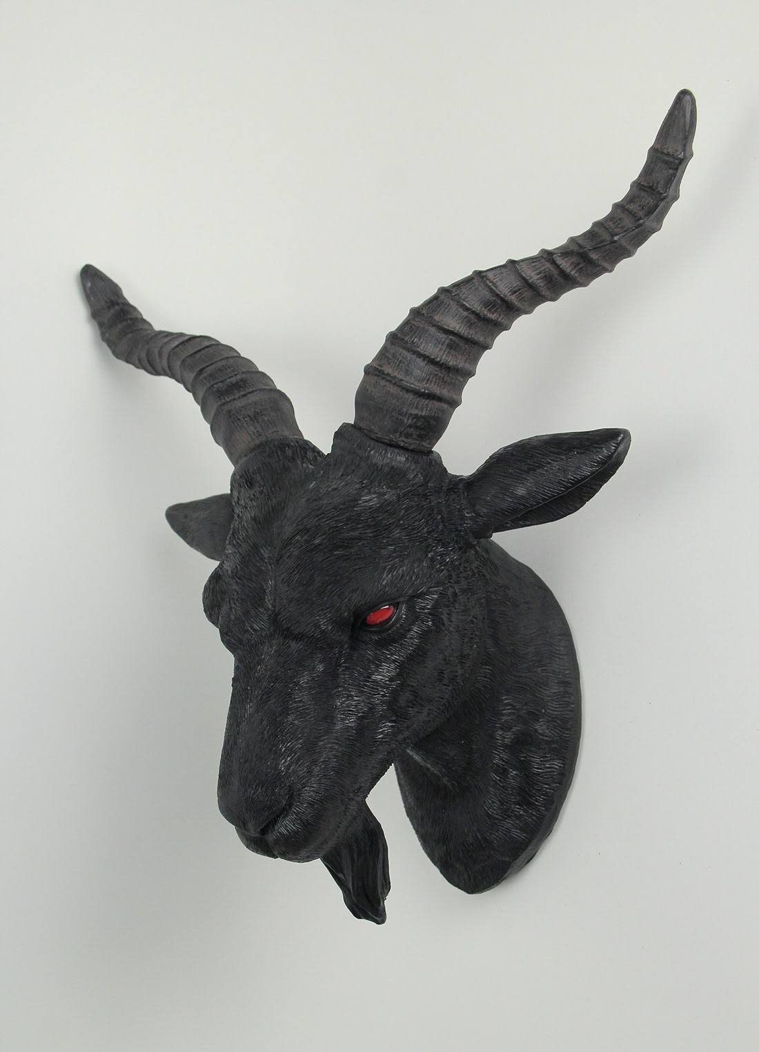World of Wonders Black Baphomet Lucifer Supernatural Goat Head Sabbath Occult Wall Hanging Decor