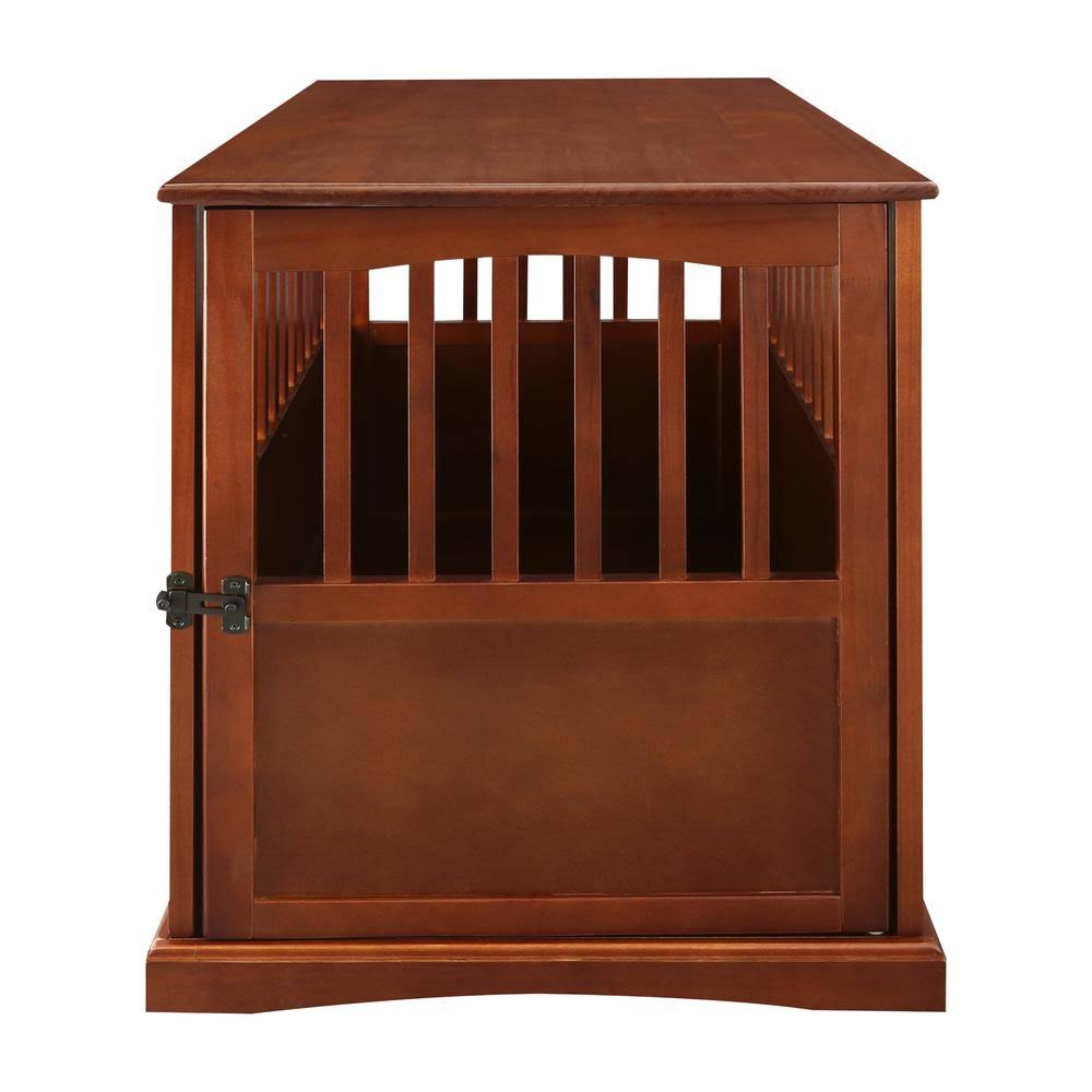 Casual Home Pet Crate End Table - Walnut