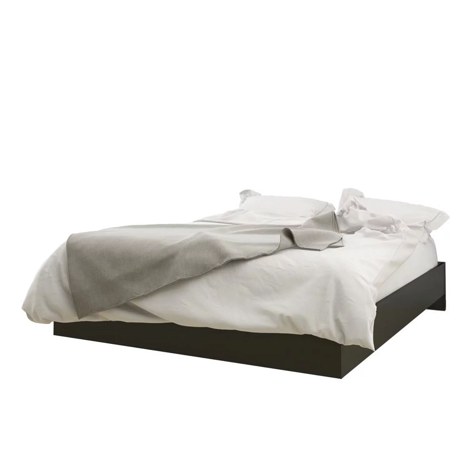 Nexera Orca 4 Piece Full Size Bedroom Set, Black & White