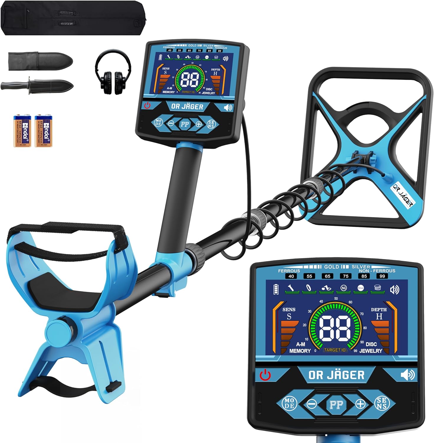 Metal Detector for Adults Waterproof, Precision Metal Detector Waterproof Gold and Silver, Higher Precision, Technology Large LED Display