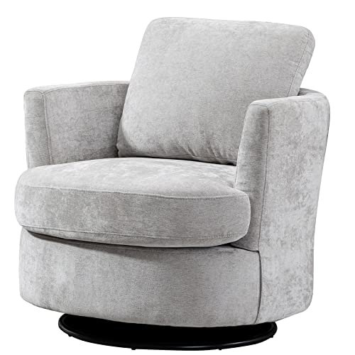 ODUWA Swivel Barrel Chair Set of 2