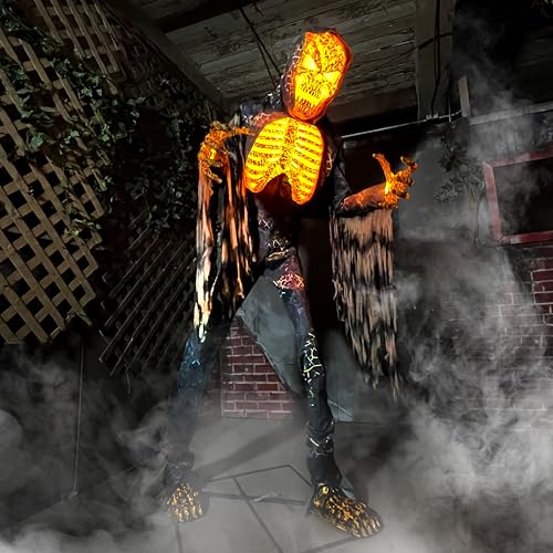 Haunted Hill Farm Motion-Activated 7.5-Ft. Tall Smoldering Ghoul