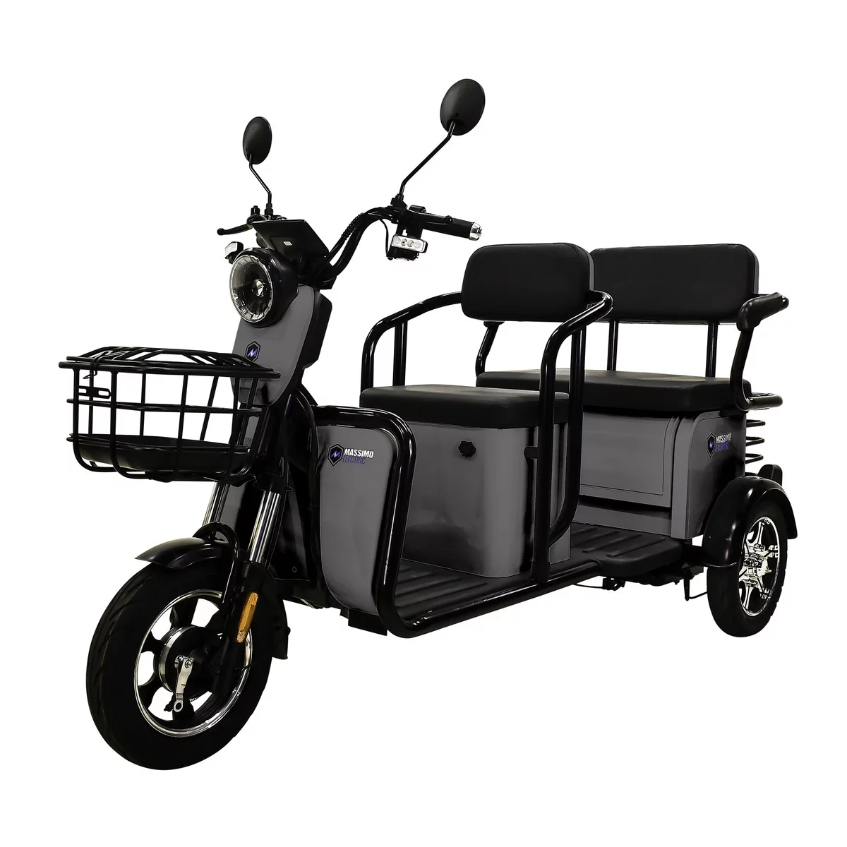 MASSIMO MOTOR MGC (Scooter) with Front and Back Storage (Gray) - Curated Treasures Market