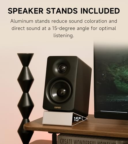 Edifier M60 Multimedia Speaker Bluetooth 5.3, 66W RMS, Hi-Res Audio & Hi-Res Wireless Audio, LDAC,3" Mid Bass & 1" Tweeter, USB-C & Aux Inputs