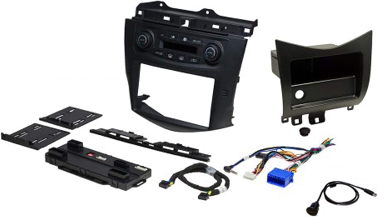 Alpine ILX-W650 7-Inch Receiver and PAC RPK4-HD1101 2003-07 Honda Accord Kit with Back up Camera and License Plate Frame