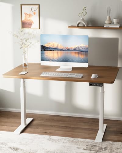 Redlife Dual Motor Standing Desk Frame, Electric Adjustable Standing for Table Top, 330 lbs Weight Capacity, Tabletop Lift Range 24''-50''