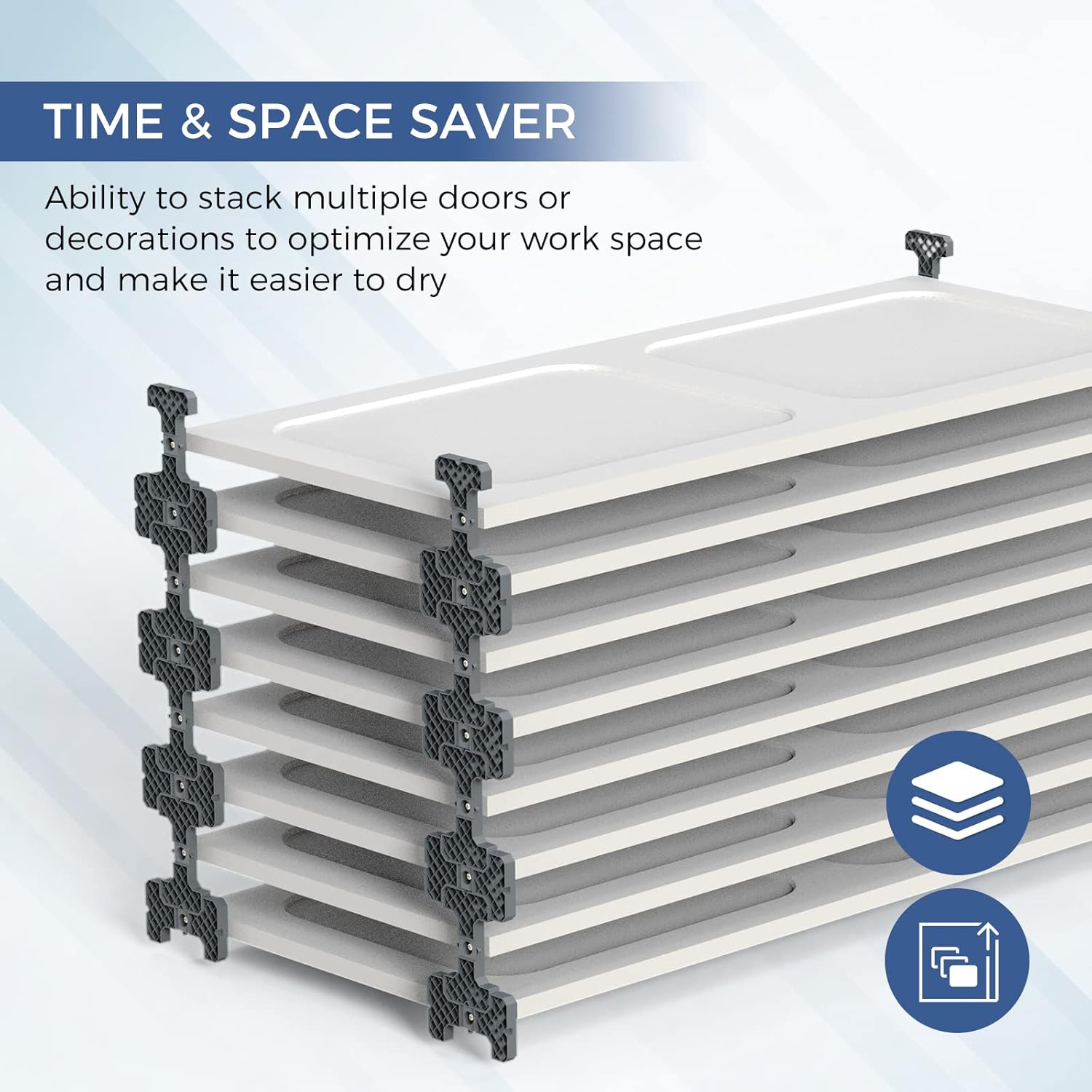 Saker Paint Racks, New Magic Racks, Door Painting Drying Rack for Cabinet Doors