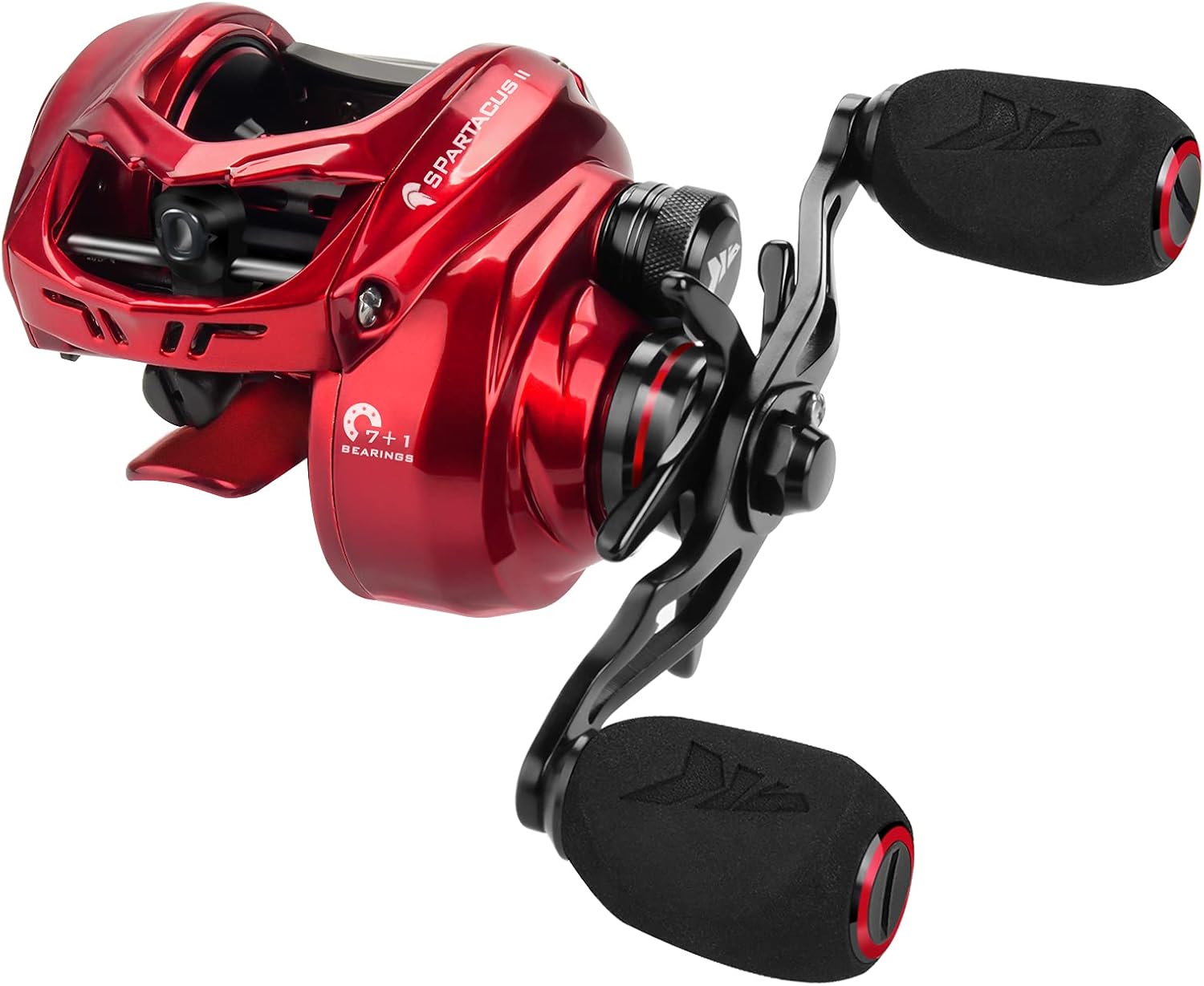 KastKing Spartacus II Baitcasting Fishing Reel, 6oz Ultralight, Super Smooth with 17.6 LB Carbon Fiber Drag, 7.2:1 Gear Ratio