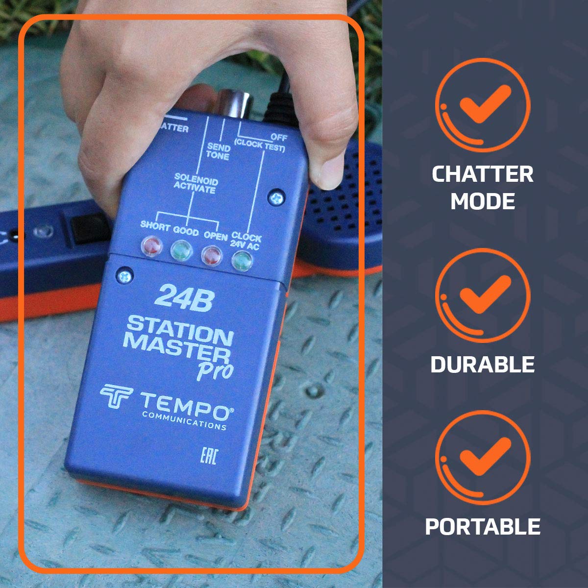 Tempo Communications 24BK Irrigation Tester Kit - Professional Grade, Activate Solenoids, Identify Wires, Test Sprinkler Valves (Latest Model)
