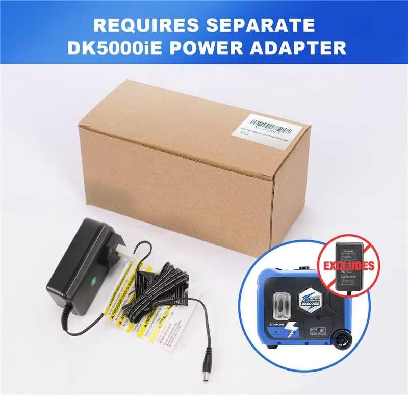 DK 5000W Gas Inverter Generator, Electric Start, 120V 240V Full Power Output, Dual or Tri-fuel Conversion Possible, Wheel & Handle Kit