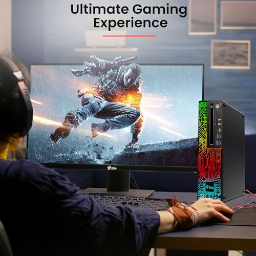 BTO RGB Gaming Desktop PC – Intel i5 8th Gen Processor – 16GB Ram – 512GB SSD – NVIDIA GeForce GT 1030 DDR5 – New 24 inch Monitor – WiFi – Windows 11