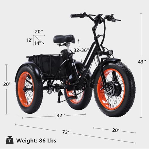 Adult Electric Tricycle Adult Tricycle 3 Wheel Bikes Adults Electric Three Wheel Bike - Radiant Selections