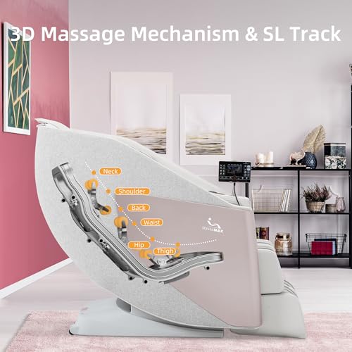 MassaMAX 2025 A305 Massage Chair Full Body, Zero Gravity SL-Track Shiatsu Massage Recliner Chair with Heat, AI Control