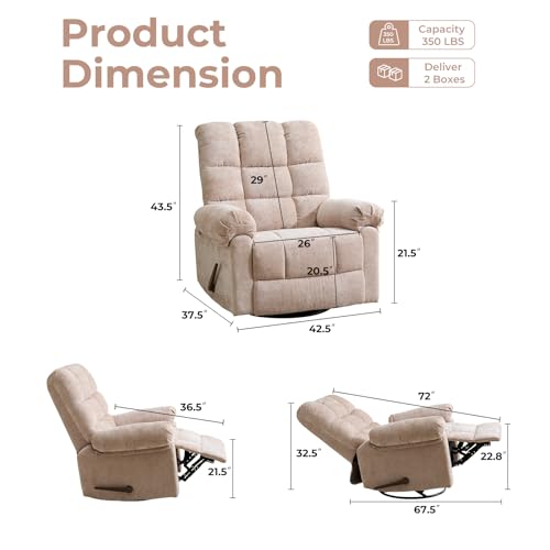Oversized Power Lift Recliner Chair with Massage and Heat for Elderly, 26" Extra Wide Lift Chair for Big and Tall