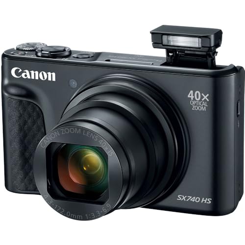 Canon PowerShot SX740 HS Digital Camera | 20.3MP CMOS Sensor, 40x Optical Zoom, 4K UHD Video