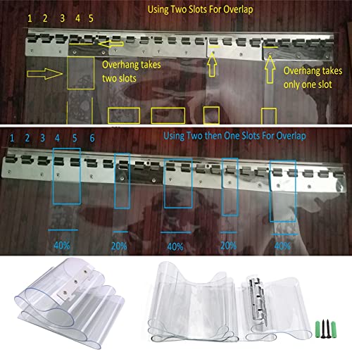 AYLYHD Freezer Room PVC Strip Curtain/Door Strip Kit