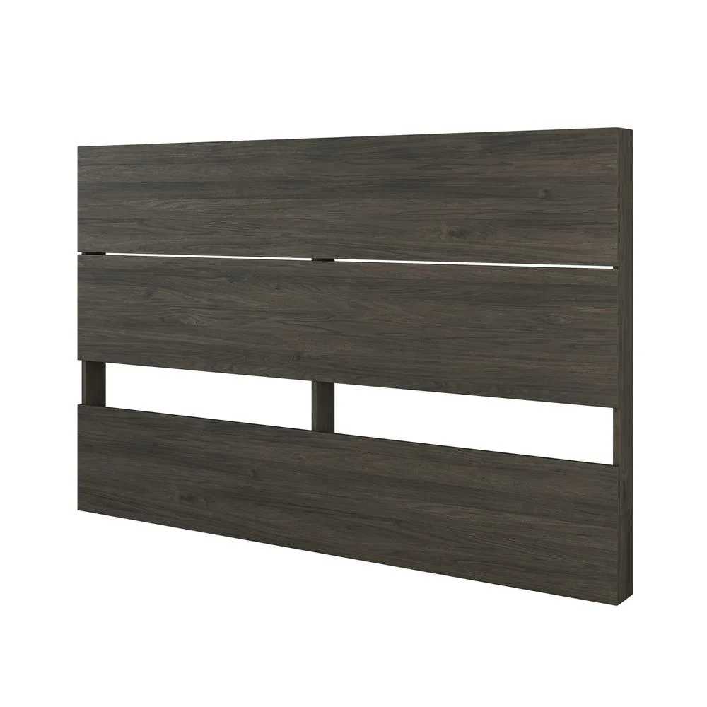 Chinook 2 Piece Queen Size Bedroom Set, Bark Grey and Black