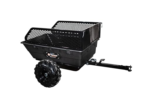 Impact IMPLEMENTS® 1500lb Utility Cart Cargo Trailer with Solid Steel Floor for Lawn/Garden Tractors, ATV's
