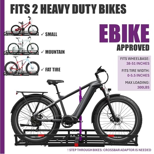 Hitch-Mount Bike Rack for Ebike Heavy-Duty