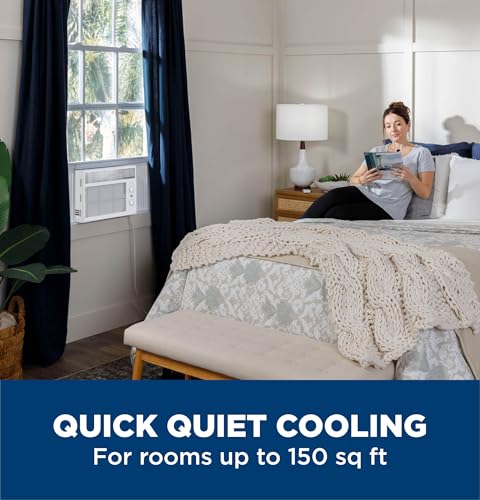 GE Window Air Conditioner Unit, 6,000 BTU for Small Rooms up to 250 sq ft. with Adjustable Fan and Cooling Settings