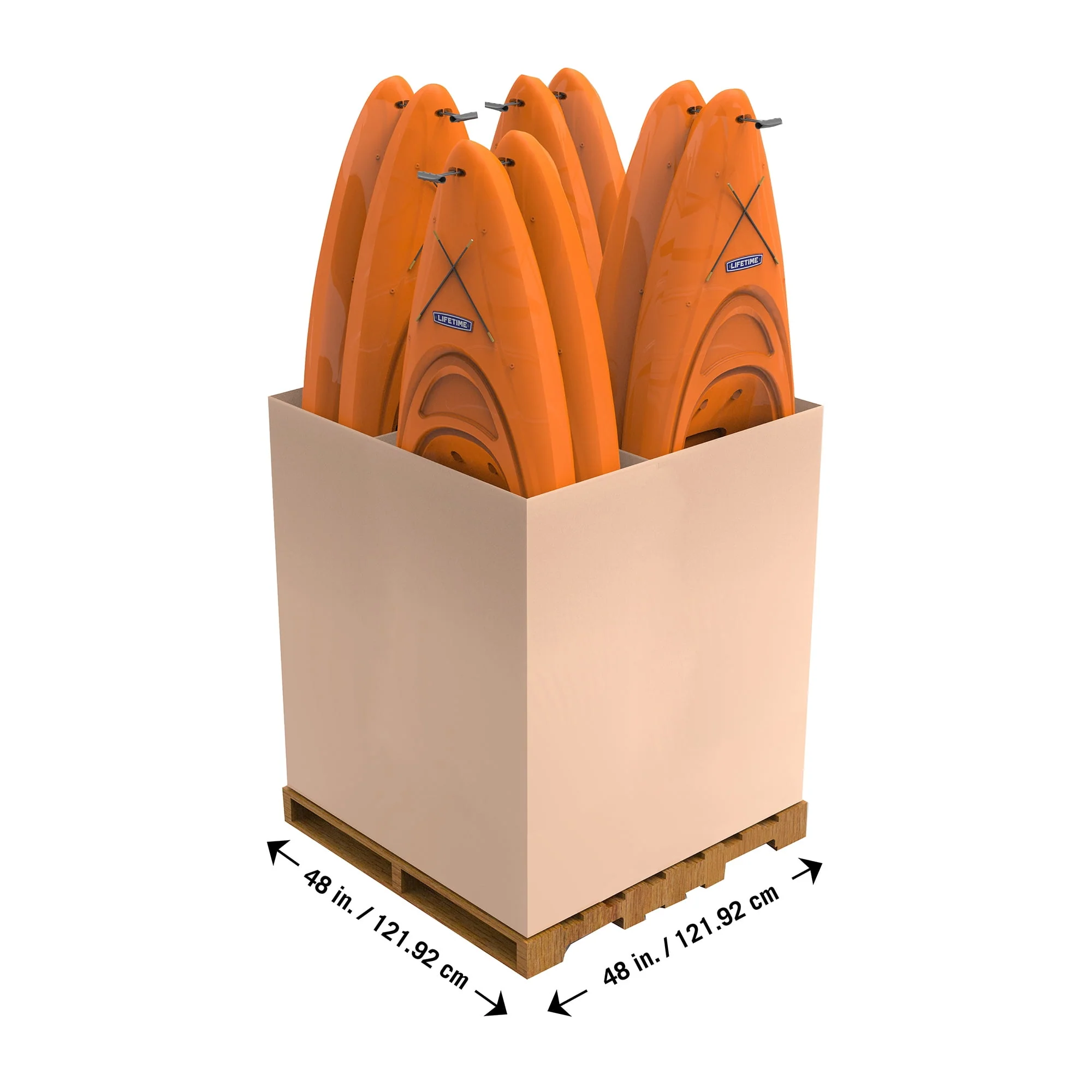 Lifetime Pacer 8 ft Sit-In Kayak (Paddle Included), Orange