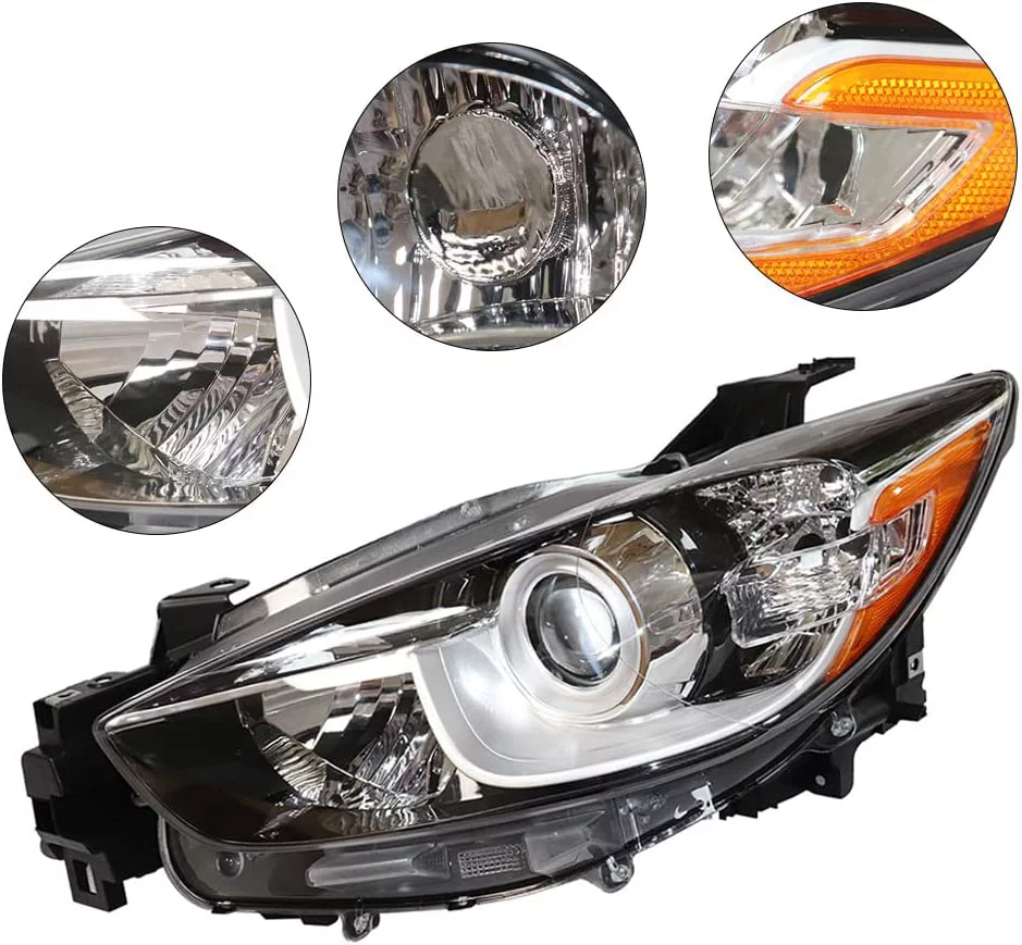 DENEST Halogen Headlight, for 2013 2014 2015 2016 Cx-5 Mazda Headlight 114-59825L Ma2518146 (Driver Side) - Curated Treasures Market