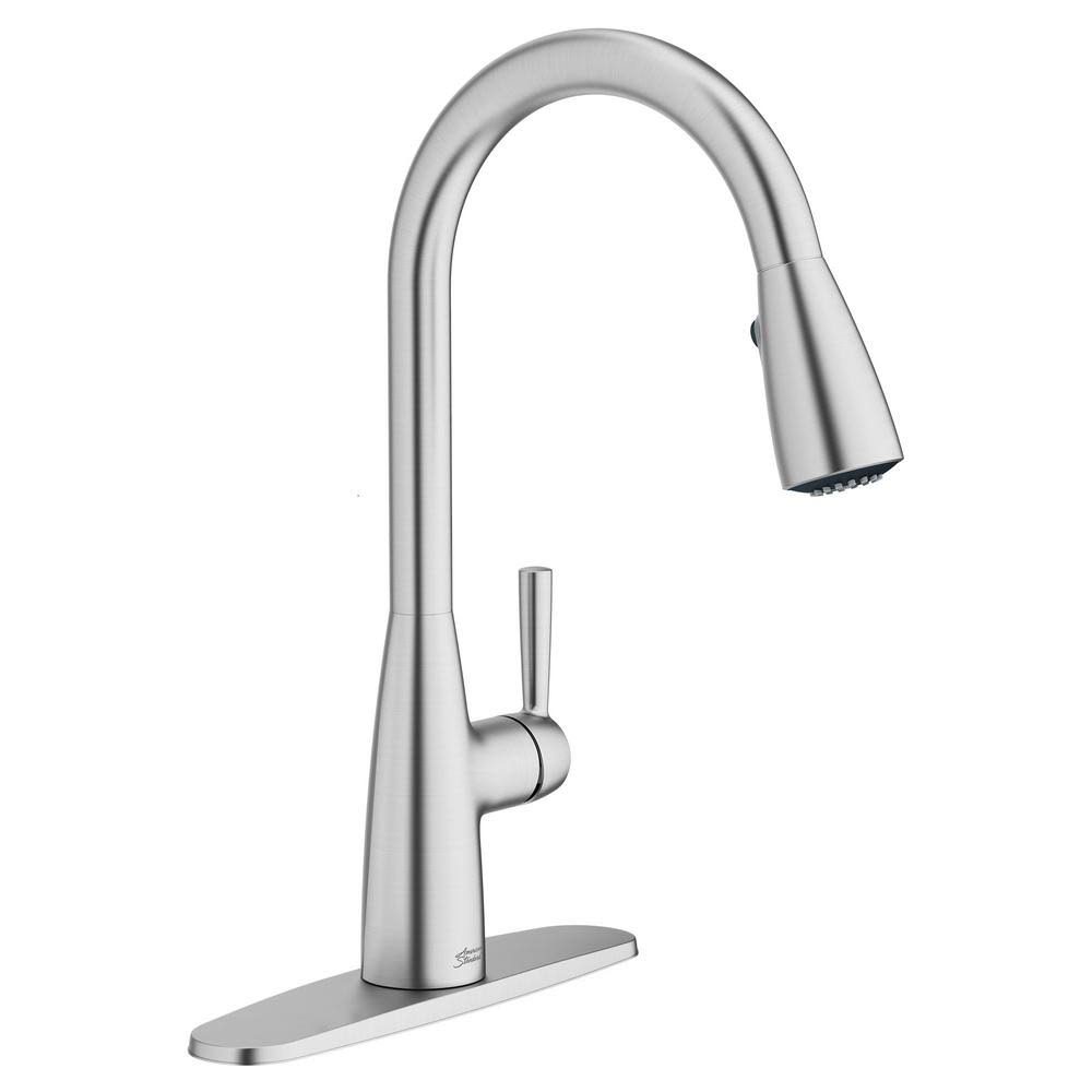 American Standard Fairbury 2S Single-Handle Pull-Down Sprayer Kitchen Faucet in Stainless Steel 7418300.075
