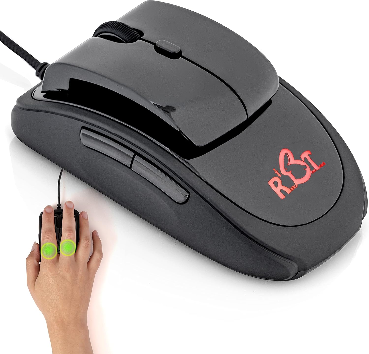 Carpal Tunnel Mouse Wrist Resting Ergonomics QuadraClicks RBT Doctors Recommended Reduce Numbness Tingling Fingers Support for Arthritic Hands