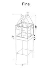 H Potter Wardian Case Terrarium Stand Alone Hp504, Size: Large, Brown