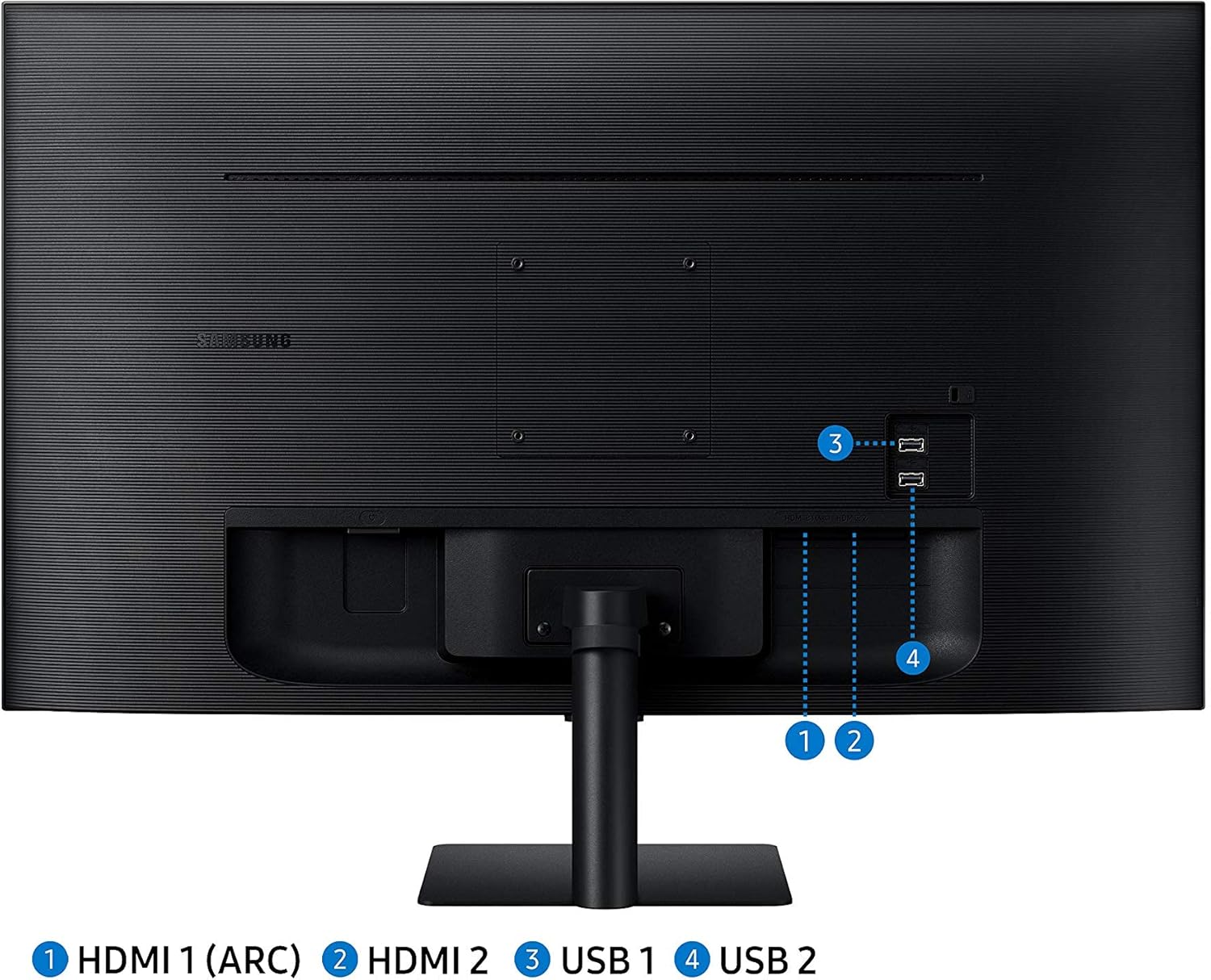SAMSUNG M5 Series 32-Inch FHD 1080p Smart Monitor & Streaming TV (Tuner-Free), Netflix, HBO, Prime Video, Apple Airplay, Bluetooth, Built-in Speakers