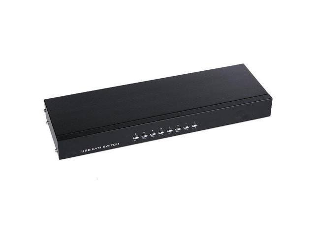 GNS New 8 Port USB KVM VGA Switch with 8 Set Cable for Mouse Keyboard Monitor PC